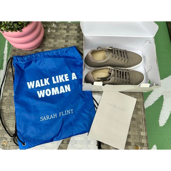Sarah Flint “Perfect Sneaker” Taupe – Size Women’s 8.5 - Brand New in Box. - Picture 2 of 9